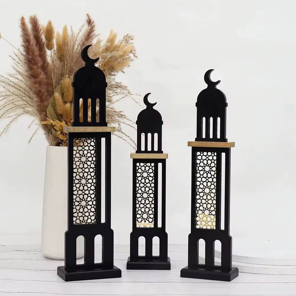 Wooden Minaret Table Décor – Ramadan & Eid Edition4
